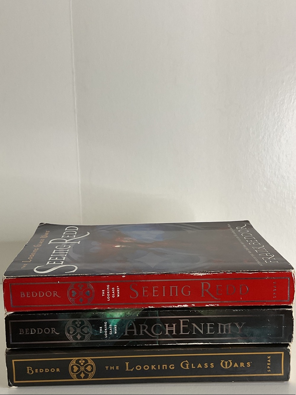 The Looking Glass Wars Trilogy by Frank Beddor Paperback book set YA Fiction